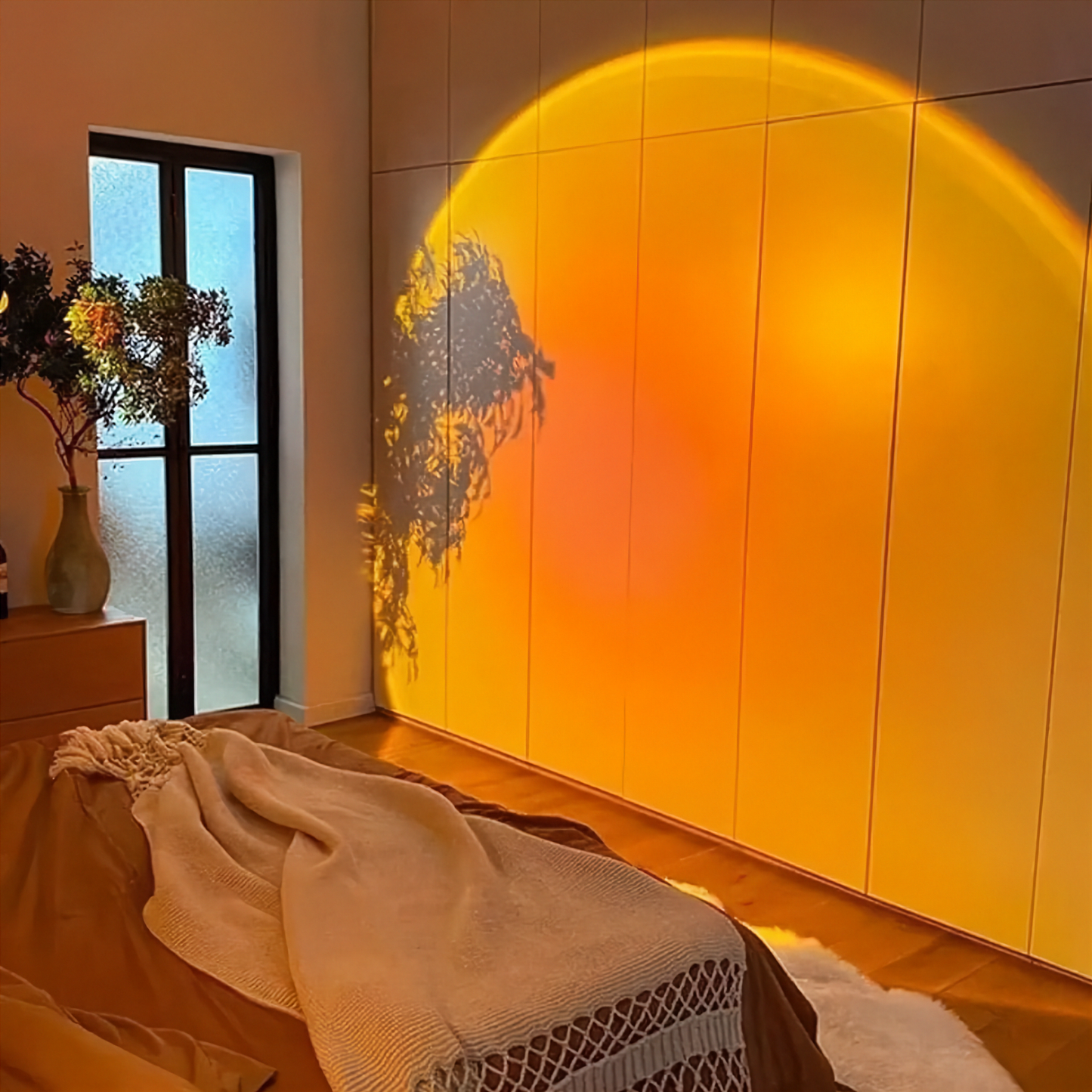 Luxvo Sunset Projection Lamp — Aesthetic Room Decor LED Night Light