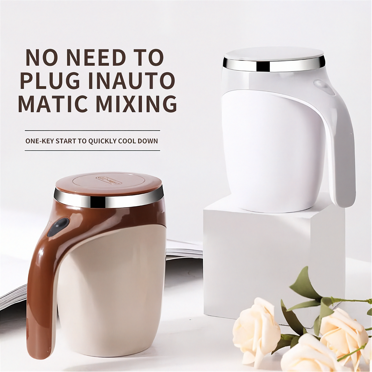 Luxvo™ Self-Stirring Mug – Mix Your Drinks Instantly