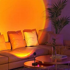 Luxvo Sunset Projection Lamp — Aesthetic Room Decor LED Night Light